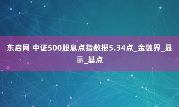 东启网 中证500股息点指数报5.34点_金融界_显示_基点