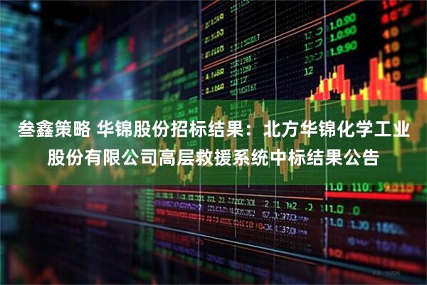 叁鑫策略 华锦股份招标结果：北方华锦化学工业股份有限公司高层救援系统中标结果公告