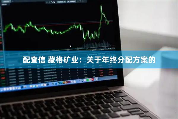 配查信 藏格矿业：关于年终分配方案的